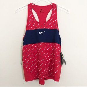 Nike Women’s DriFit Racerback Color Block Stars Miler Tank Size Small